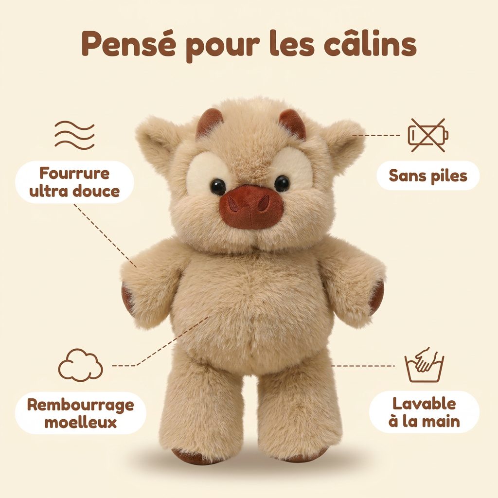 Câlimeuh – La peluche vache qui court