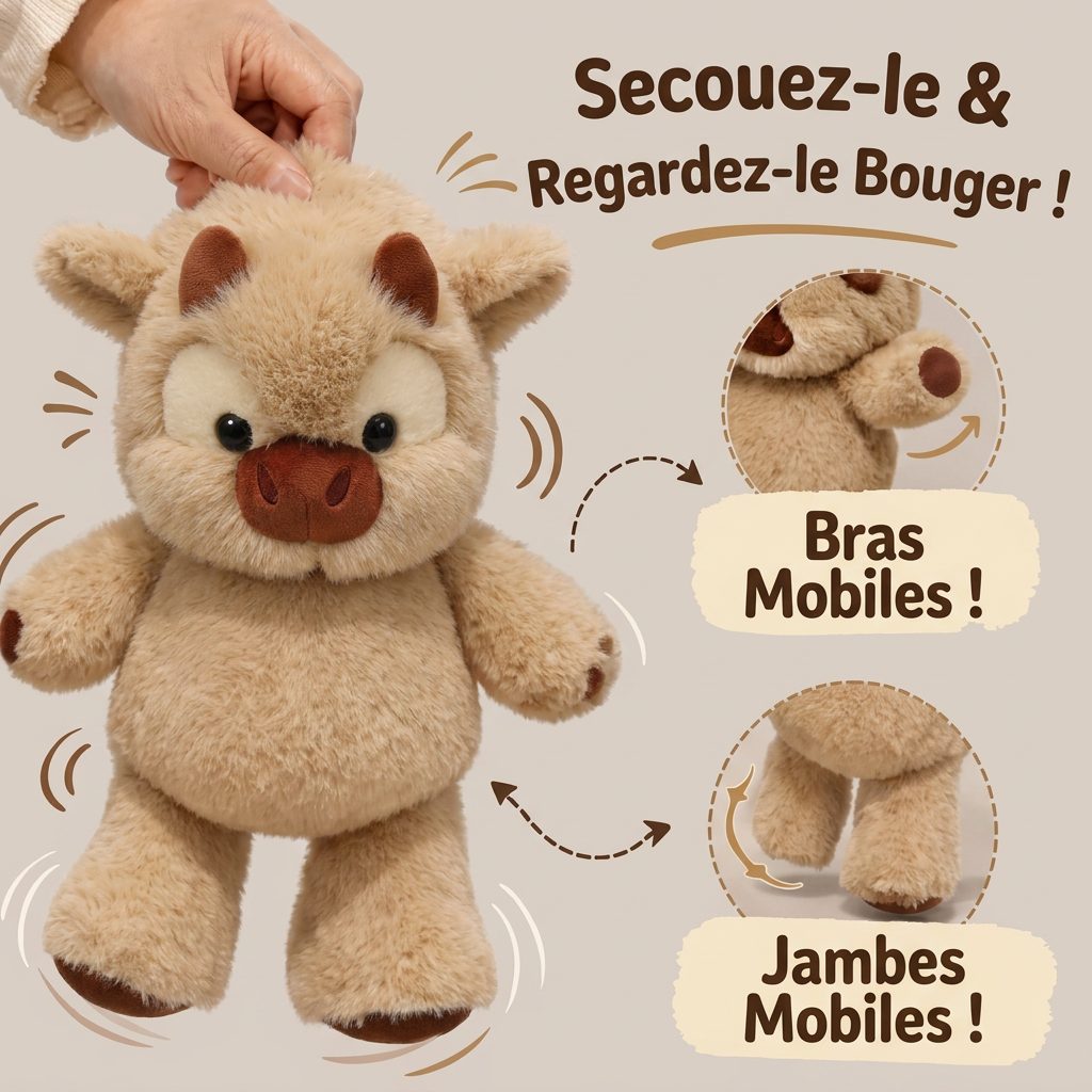 Câlimeuh – La peluche vache qui court